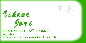 viktor jori business card